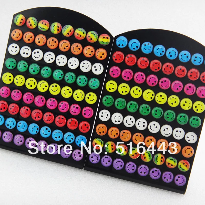 Женские и мужские серьги гвоздики из нержавеющей стали 72 шт.|fashion stud earrings|stud