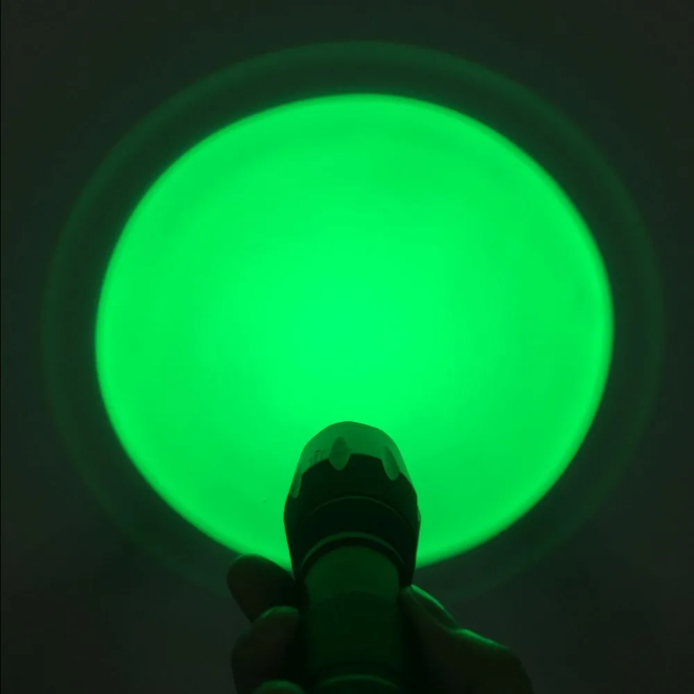 

AloneFire E17 Waterproof 18650 Battery Tactical Flashlight Green Hunting Light Green Cree LED Hunting Light Lamp Torch
