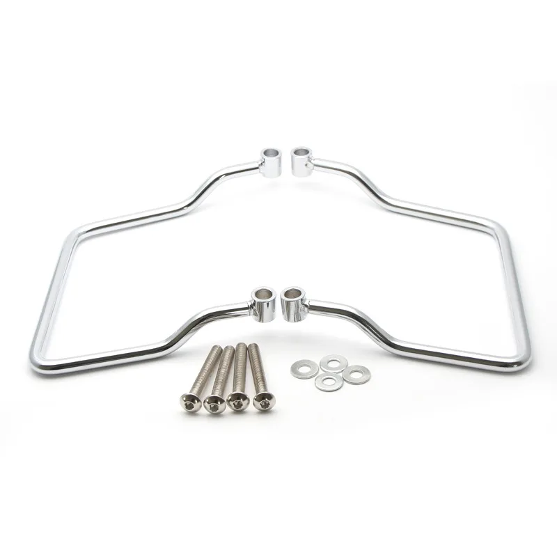 Хромированный 19 см седло мешок Поддержка Бар Кронштейн для теней VLX600 Steed VT600 1999