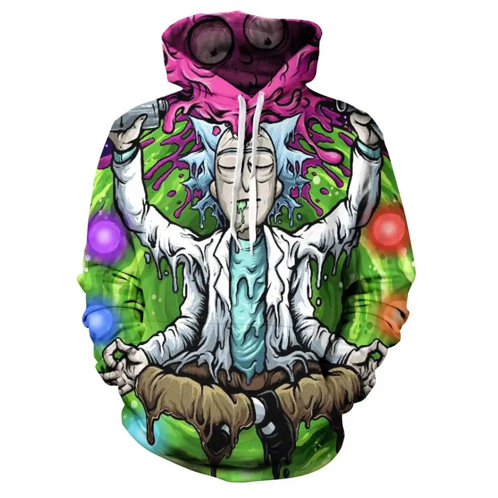 Rick And Hoodies, 3D принт, Женская/мужская куртка, Аниме Стиль, фигурки, толстовки, толстовка, повседневная одежда - Цвет: S5
