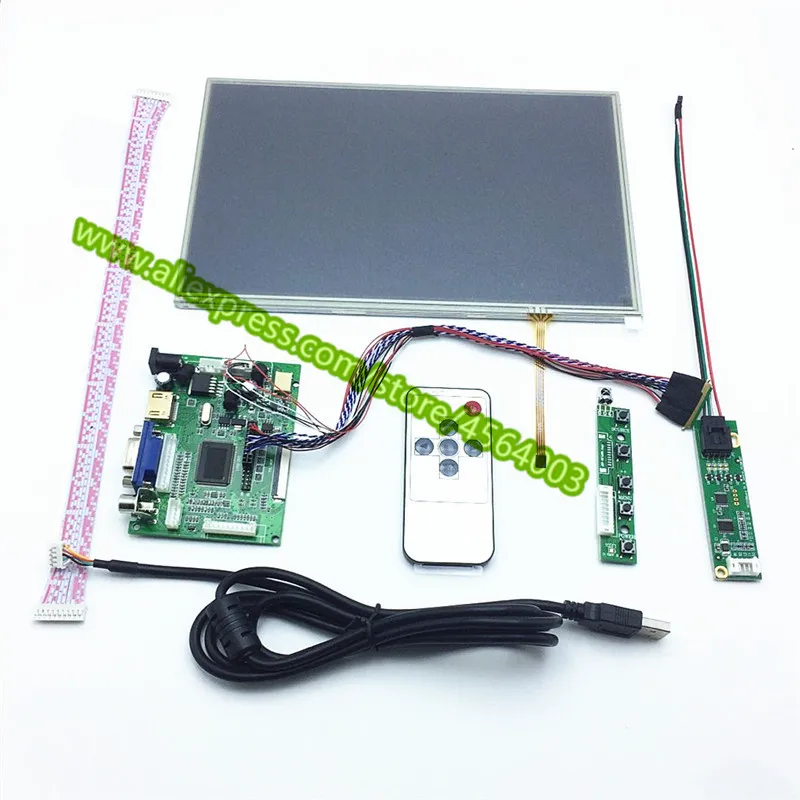 

10.1"inch HD 1280*800 HDMI VGA 2AV LVDS B101EW05 display LCD Controller board monitor + touch screen Digitizer for Raspberry pi