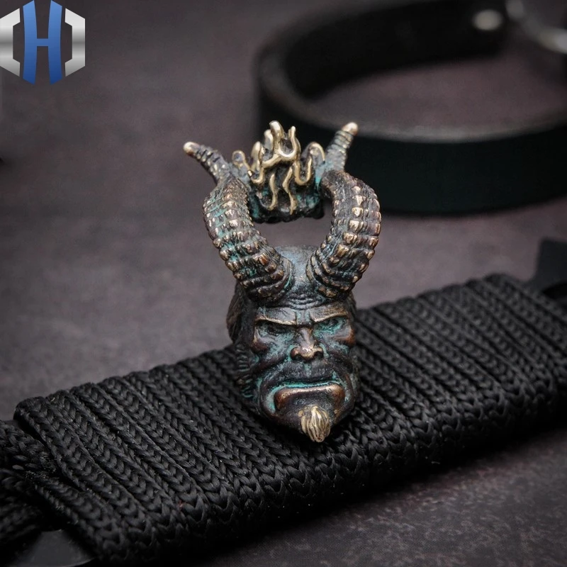 

Оригинальная подвеска Hell Baron зонт-кинжал, подвеска EDC ручной работы, сделай сам, нож-кулон, бусины