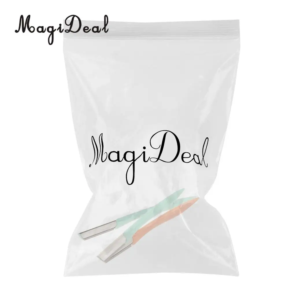 MagiDeal, 3 шт., для женщин, для лица, бровей, для удаления волос, безопасная бритва, триммер, формирователь, для лица, волосы, мини, бритва для макияжа