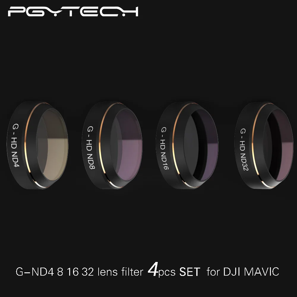 PGY G UV ND4 ND8 ND16 ND64 CPL HD фильтры для объектива Gimbal аксессуары DJI MAVIC Pro Дрон