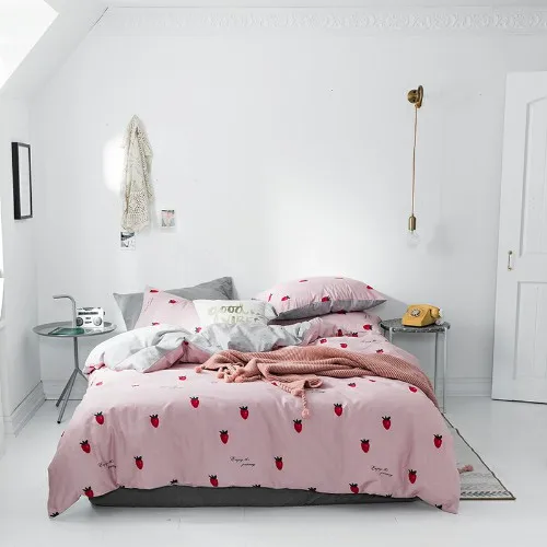 bedding set 5 Комплект постельного белья из хлопка для близнецов, размер queen King, простыня, мягкое постельное белье, пододеяльник, простыня для взрослых и детей, Комплект постельного белья ropa de cama - Цвет: bedding set 5