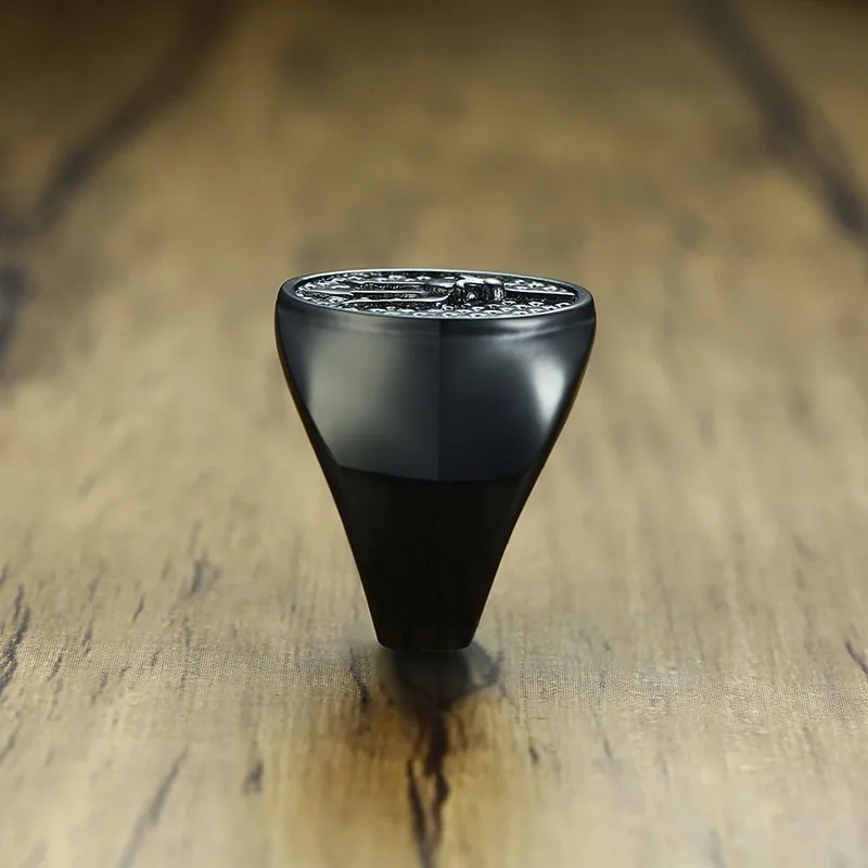 Мужские кольца медальон из нержавеющей стали|Кольца| |