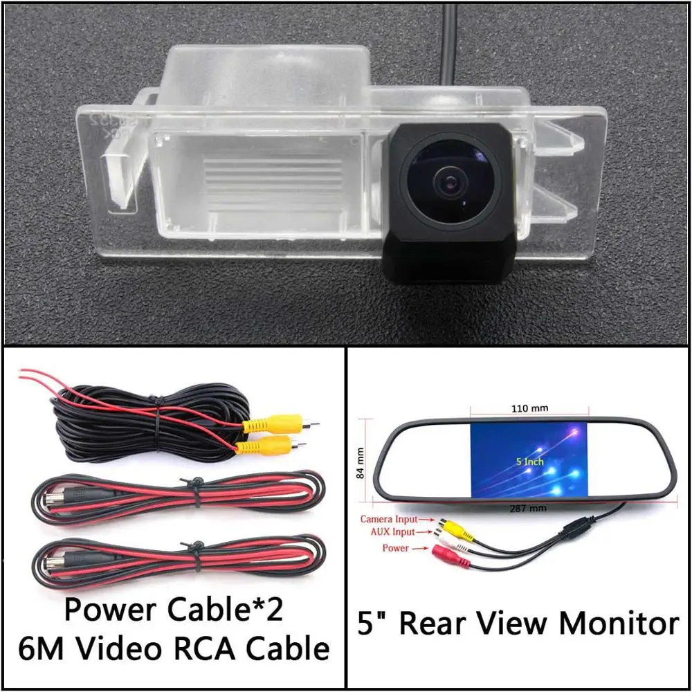 Cam N 5 inch Mirror Full HD резервная камера заднего вида для Kia Optima II Sorento для hyundai Sonica NF 2004~ 2009 Автостоянка ЖК-зеркало монитор - Название цвета: Cam N 5 inch Mirror