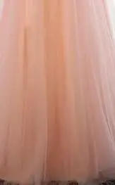 NOBLE WEISS A-Line Вечерние платья Длинные Сексуальные тюлевые на заказ аппликации Бисероплетение вечерних платьев вечерние официальные платья - Цвет: Розовый