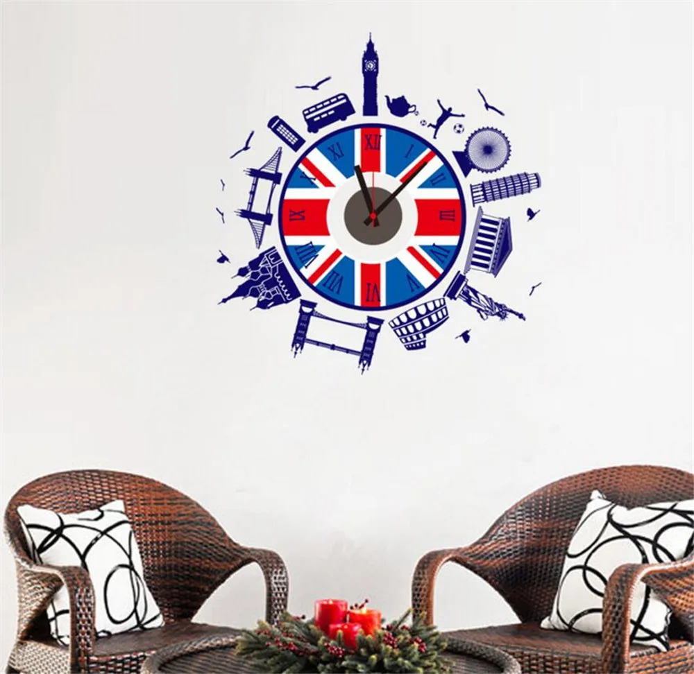 Оригинальные настенные часы мультфильм дизайн бесшумные Детская гостиная