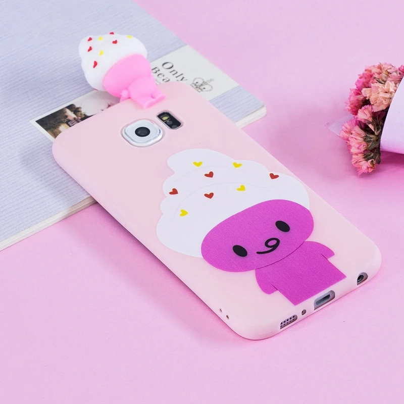 S6 Чехол для Samsung Galaxy G920 с 3D рисунком кота панды Мягкая силиконовая задняя крышка S 6