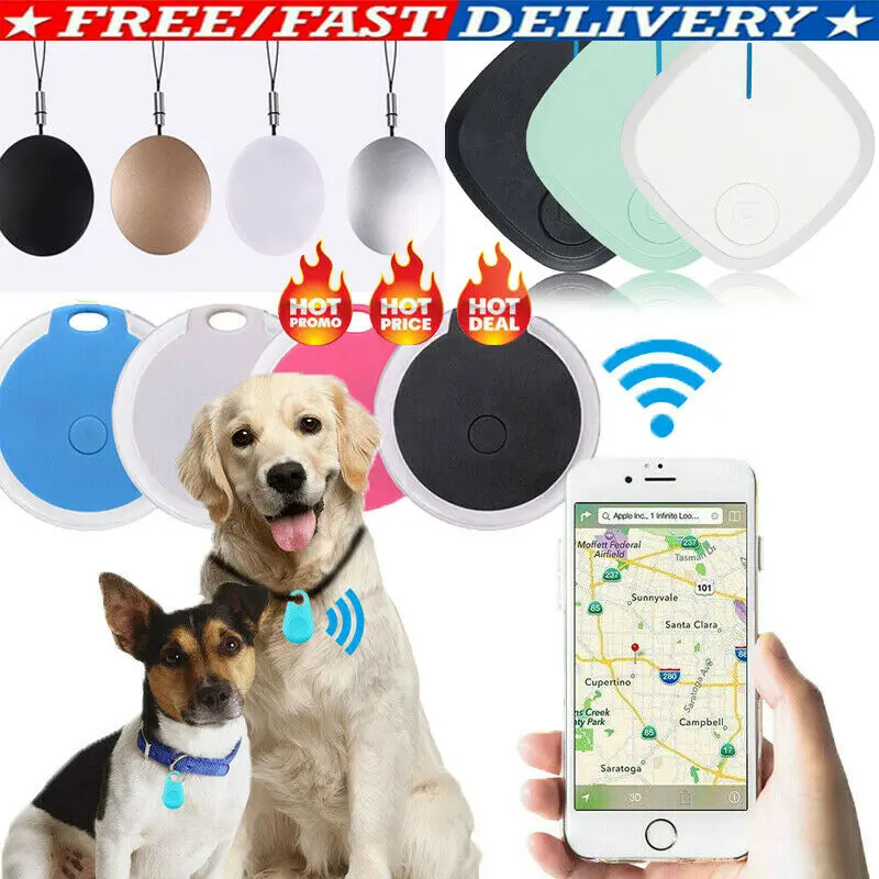 Умный мини GPS трекер для домашних животных Водонепроницаемый Bluetooth собак кошек