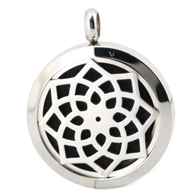 10 шт. Круглый Серебряный цветок лотоса 30 мм открывающийся Магнитный нержавеющий