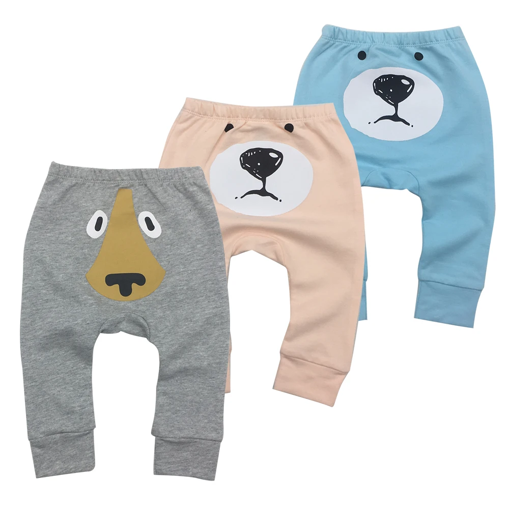 

tender babies 3 pcs/lot Baby Pants Spring&Autumn Lovely 100% Cotton Infant Pants Newborn Baby Boy Girl Pants Baby Clothing