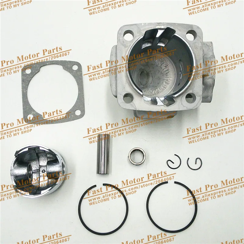 Minimotor части 44 6 40 6Engine Головка блока цилиндров с поршневых колец для 2 х тактный 49cc