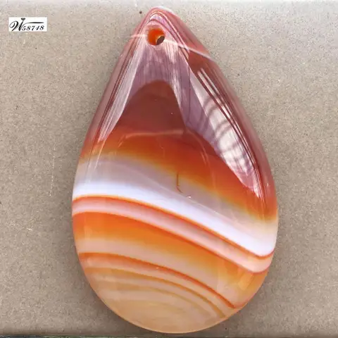 Подвеска Сердолик Капля воды W58718