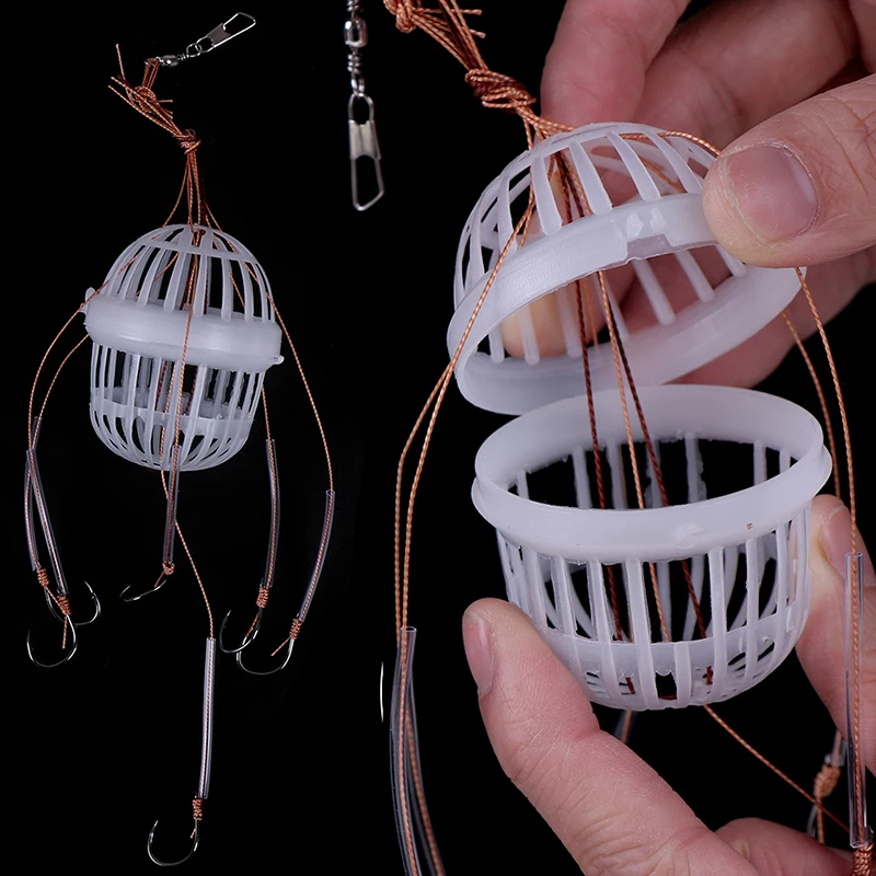 1 шт. с 6 прочными рыболовными крючками из углеродистой стали пластиковые