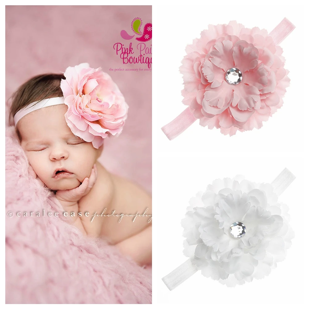 

Yundfly винтажная однотонная повязка на голову с цветочным рисунком для маленьких девочек