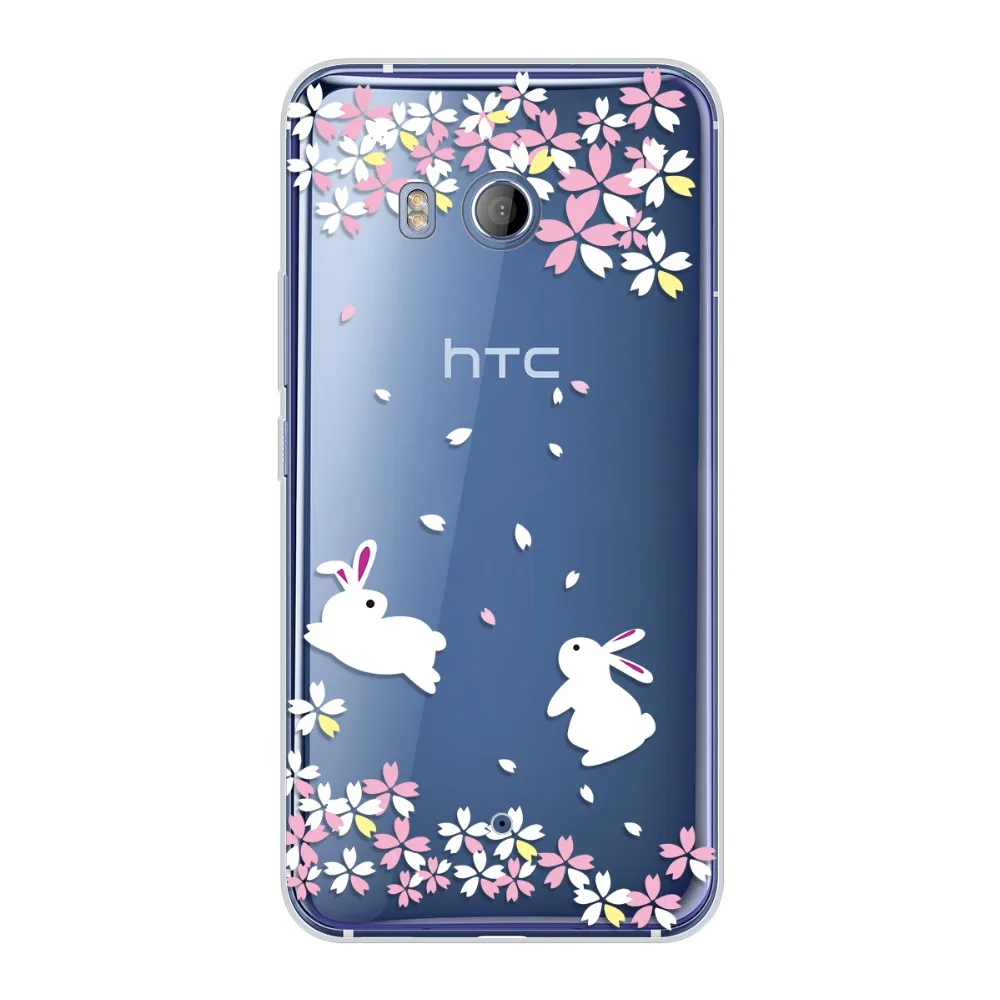 UTOPER чехол для htc U11 U 11 силиконовый прозрачный Cat цветок Coque принципиально |