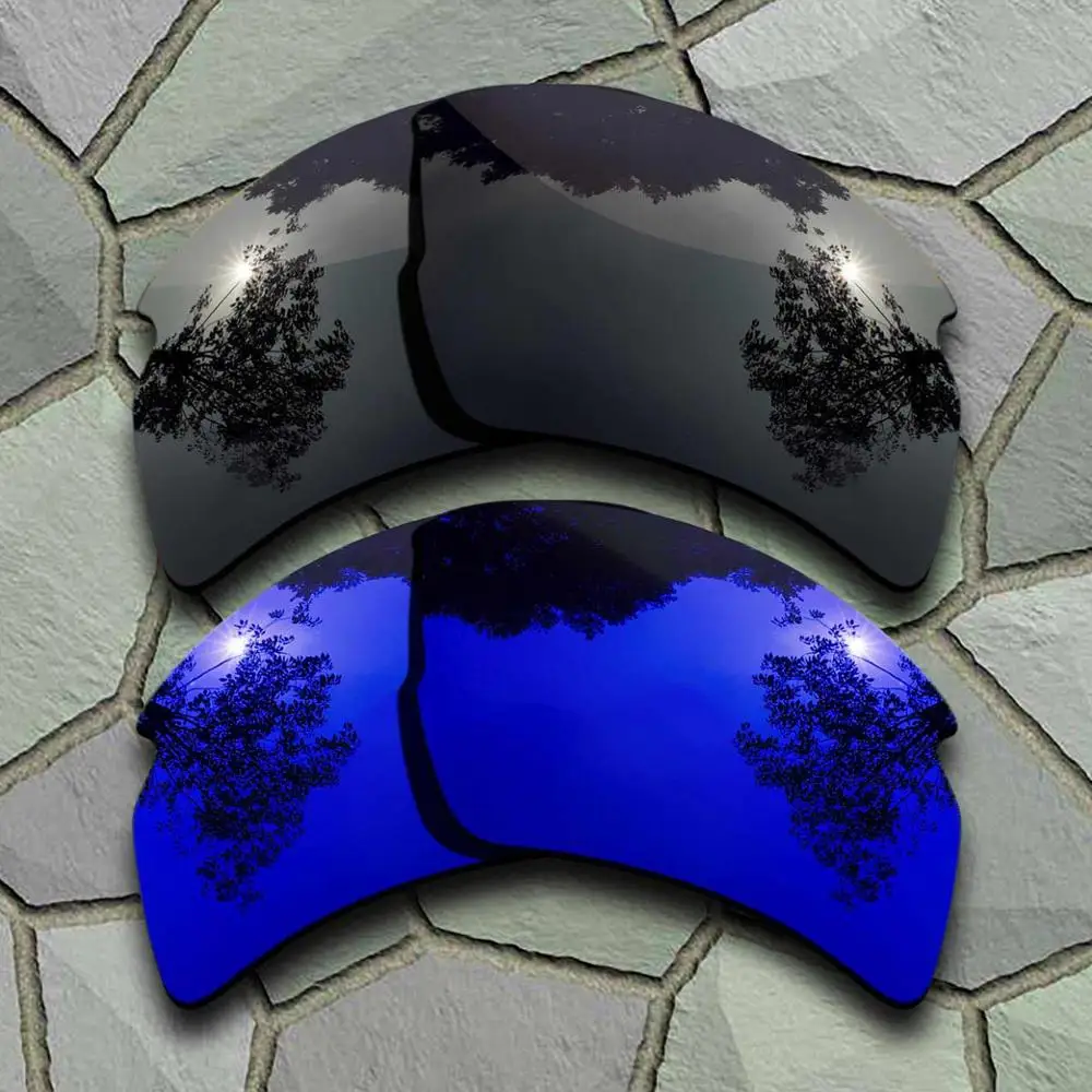 Black-Violet Blue Солнцезащитные очки, поляризованные, Сменные линзы для Оукли Flak 2,0 XL-разновидности - Цвет линз: Black-Violet Blue