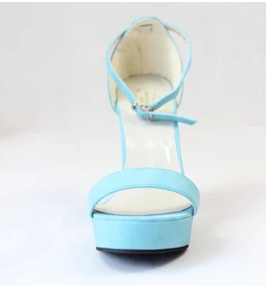 2014 new japan kroean style sexy wild colorful street sandals fish head High-heeled waterproof free shipping high 11cm |