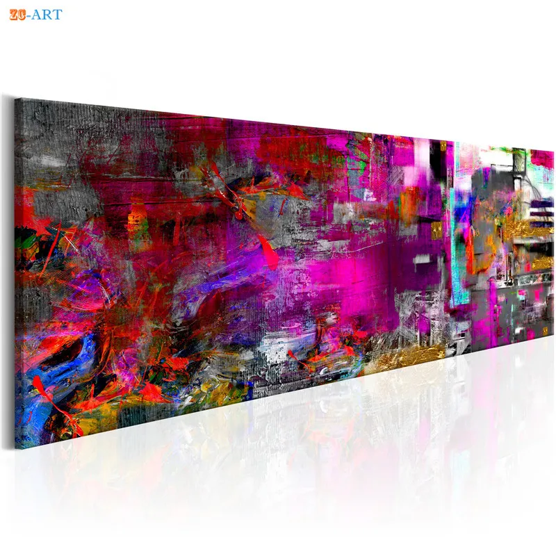 Abstract Painting Graffiti Prints Poster Canvas Modern Colorful Wall Art for Living Room or Coffee Shop Decor | Дом и сад