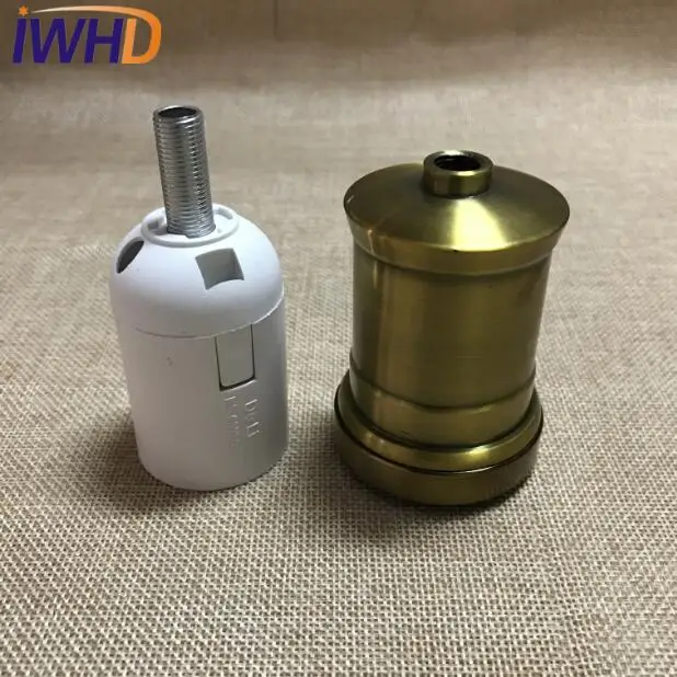 Portalampada винтажный E27 патрон патрона патрон держатель лампы edison E27 лампа база Лофт промышленный подвесной светильник