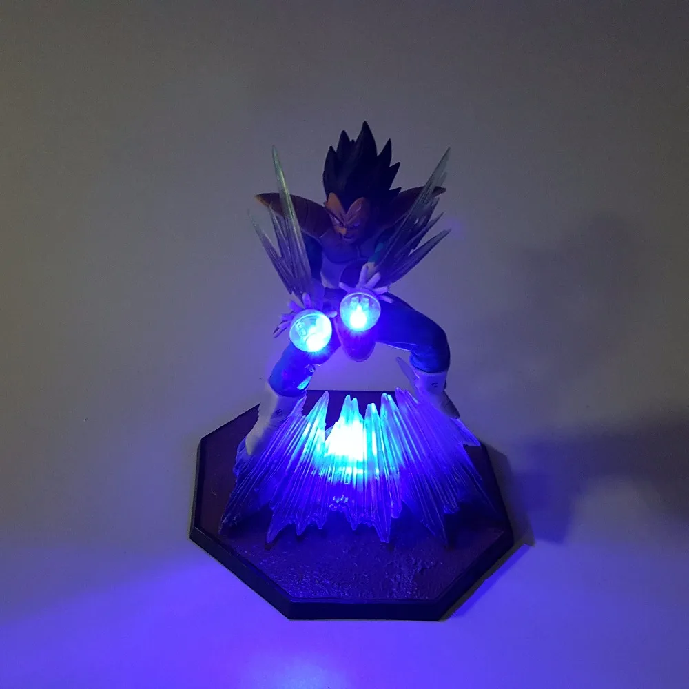 Dragon Ball Z фигурки Веджета супер сайян Kamehameha светодиодные 150 мм аниме Dragon Ball Super DBZ