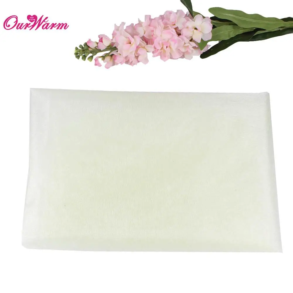 Ivory OurWarm 10 м x 1,5 м прозрачная органза тюль рулон ткани для свадебного украшения DIY арки стул пояса вечерние принадлежности - Цвет: Ivory