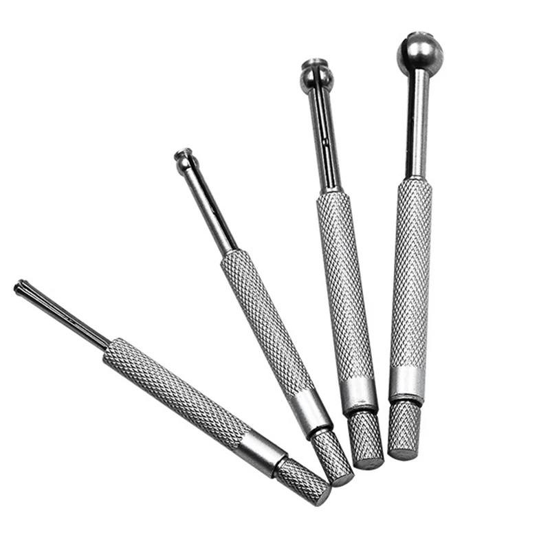 Hot 4pc Adjustable Steel Telescopic Gage Gauge Set Square Head Inner Diameter Round Small Hole 3-13mm | Инструменты