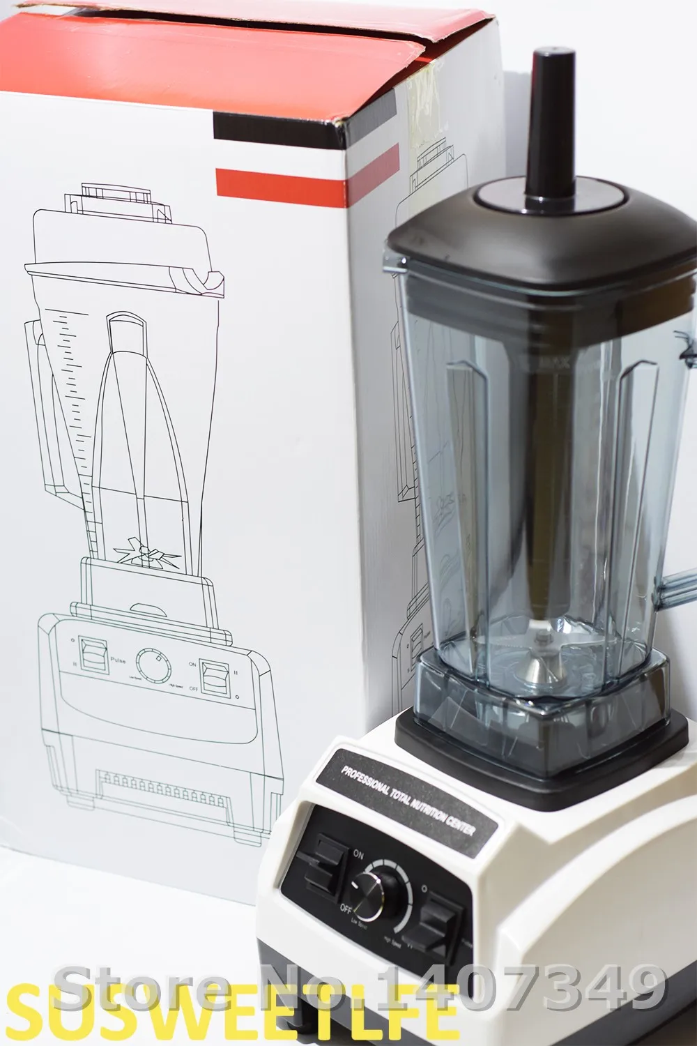 Немецкий двигатель, 3HP, BPA бесплатно, Коммерческий Миксер для смузи, электрический кухонный комбайн, профессиональный блендер
