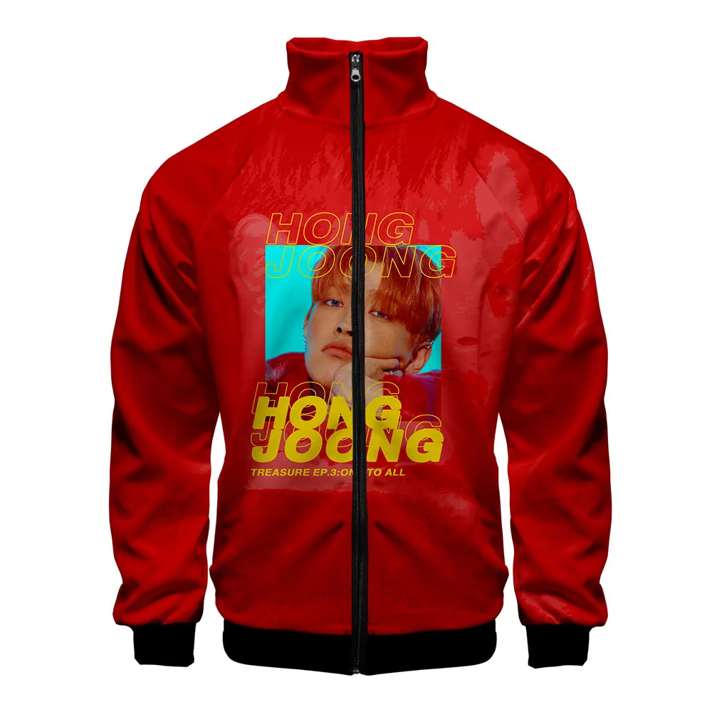Moletom Корейский KPOP ATEEZ альбом 3D печатная куртка на молнии для женщин и мужчин Harajuku