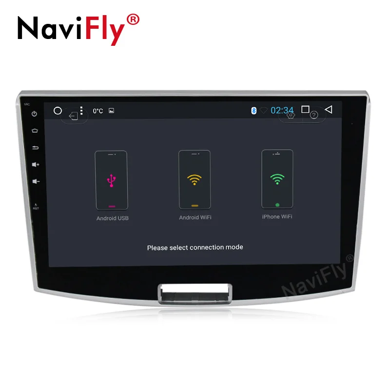 Navi-Fly Android8.1 HD сенсорный экран Quad core автомобильный мультимедийный плеер forVW Passat B6 B7
