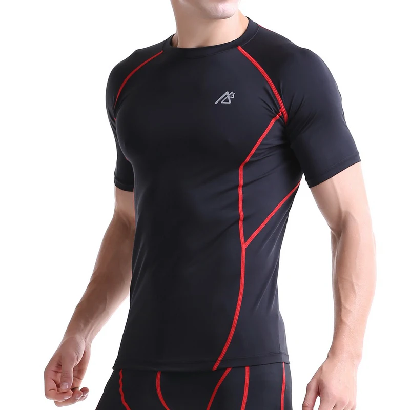Новейшая модель Черные футболки для женщин сжатия Slim Fit фитнес одежда лучшее