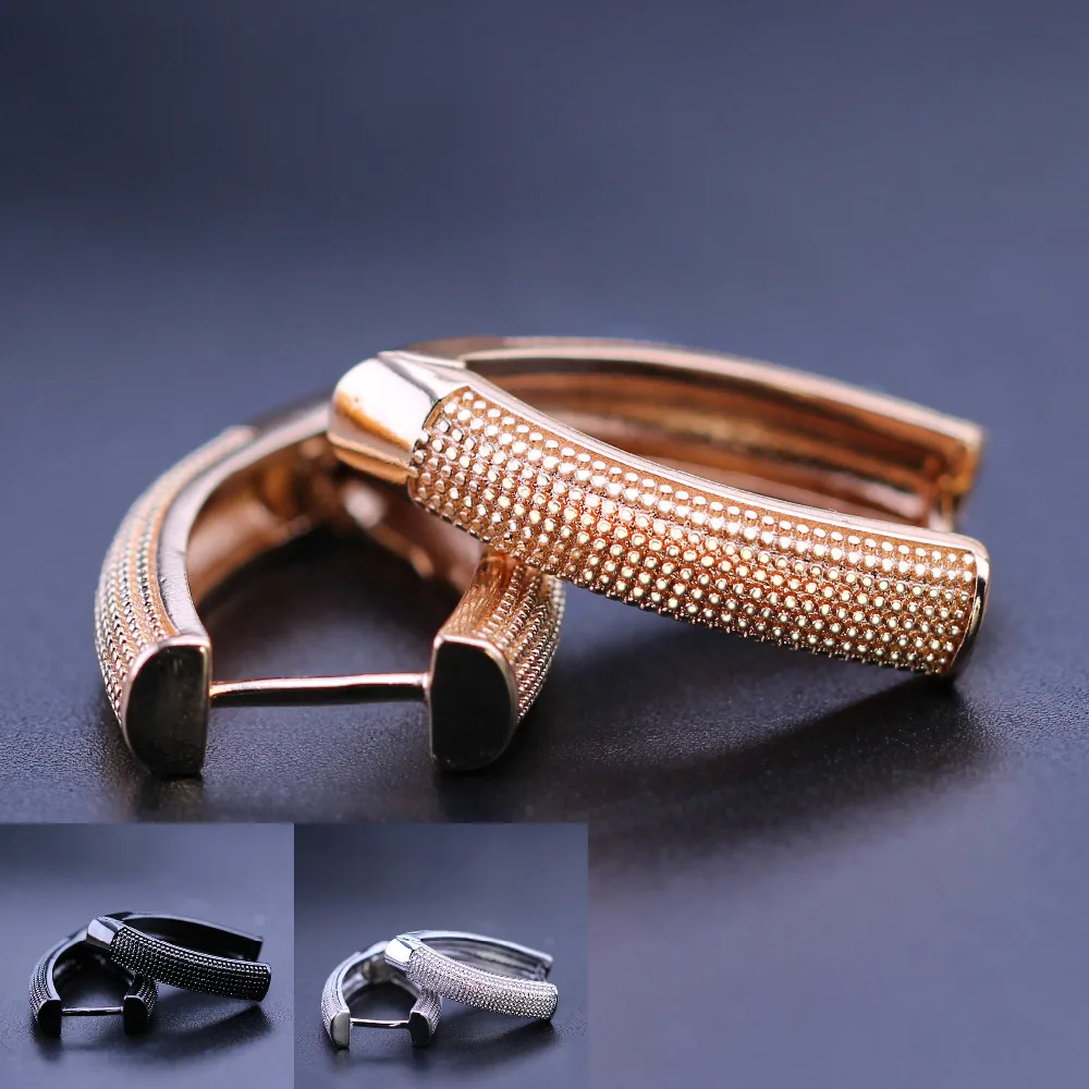 Vintage 18mm Hoop Earrings Gold Color Geometrice Statement Metal for Women Fashion Jewelry EWX006172 | Украшения и аксессуары