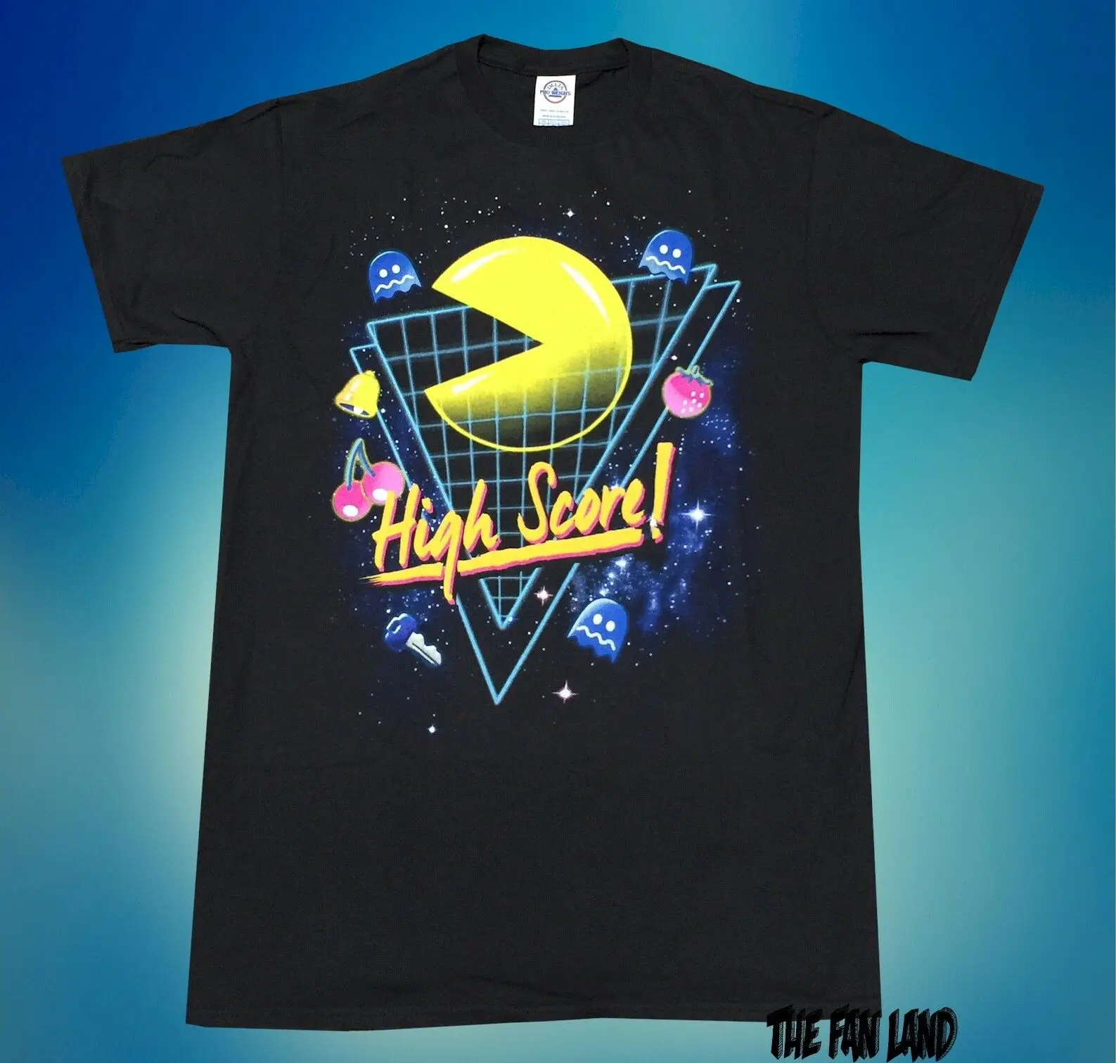 Новый Pac Man высокий балл! Классические аркадные Pacman винтажные мужские футболки