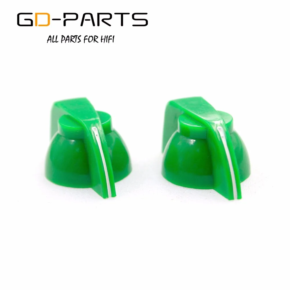 

GD-PARTS зеленый АБС-пластик ручки в виде куриной головы для гитарного усилителя, корпуса, педали эффектов, винтажного радио 1/4 дюйма, латунное о...