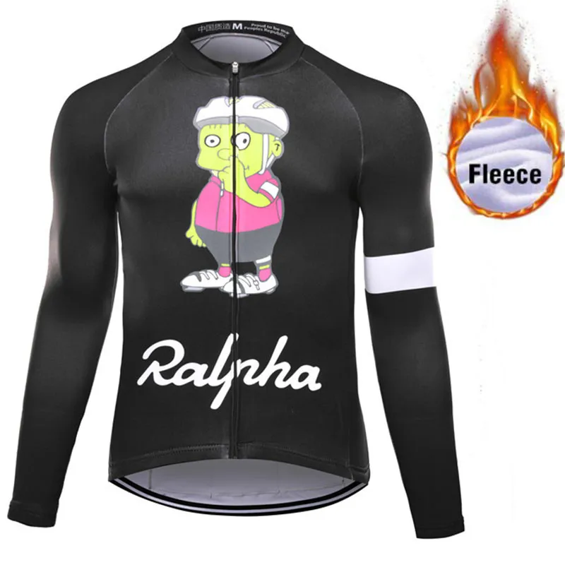 

Ralpha Winter Cycling Men's Thermal Fleece Jersey Long Sleeve Ropa Bicycle Racing Riding Sports Wear Clothes 2019 Warm Clothing