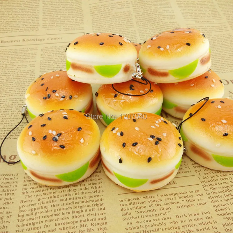 30 шт. мягкие кунжутные гамбургеры 5 см|food toy|simulation foodtoy food |