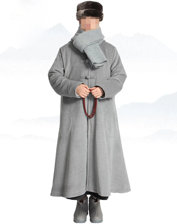 Унисекс 5 видов цветов зимняя теплая шерстяная накидка плащ для медитации одежда