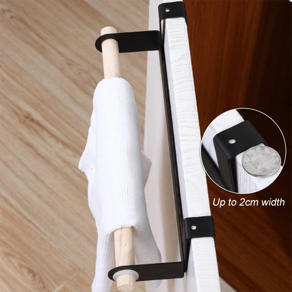 1 шт. Многофункциональный подвесной держатель для кухонных полотенец над дверным