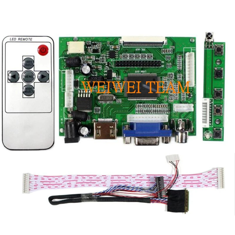 HDMI VGA 2AV ttl жк-плата контроллера Поддержка 7 дюймов 10,1 дюймов 1280x800 N070ICG-LD1 B101EW05 LP101WX1 HSD101PWW1 ЖК-экран