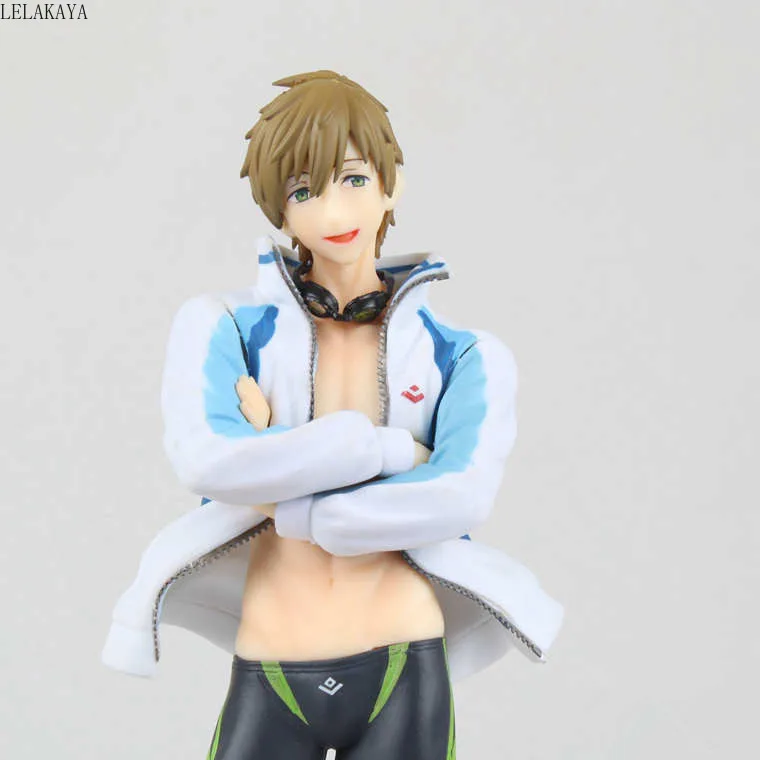 23 см Бесплатная японская аниме косплей альтер фигурка бесплатно! Iwatobi Swim Club