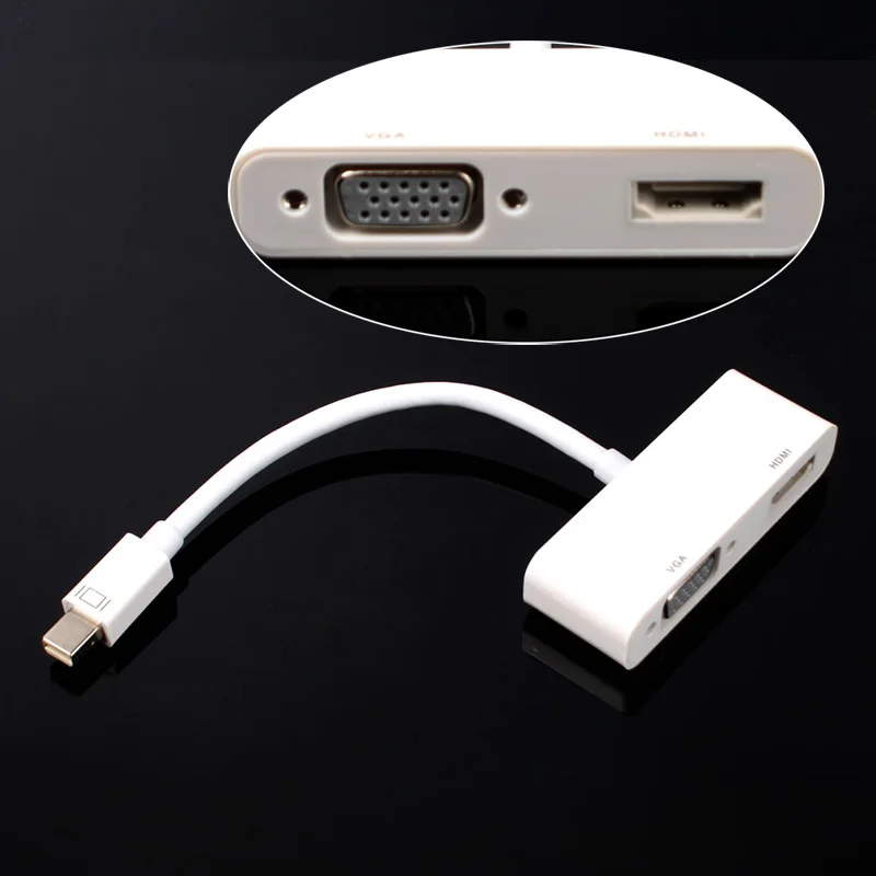 Новый мини Дисплей Порт DP к HDMI VGA адаптер кабель для Apple MacBook Air|Кабели HDMI| |