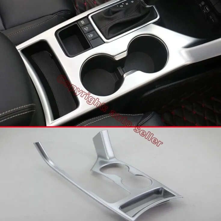 

ABS Pearl Chrome Inside Interior Cup Holder Cover Trim For KIA Sportage 2016 2017 2018