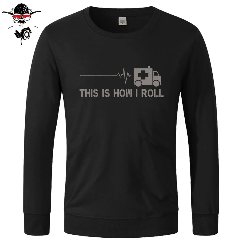 Это как я ролл фельдшер скорой помощи Стиль толстовки аварийного санитара принт