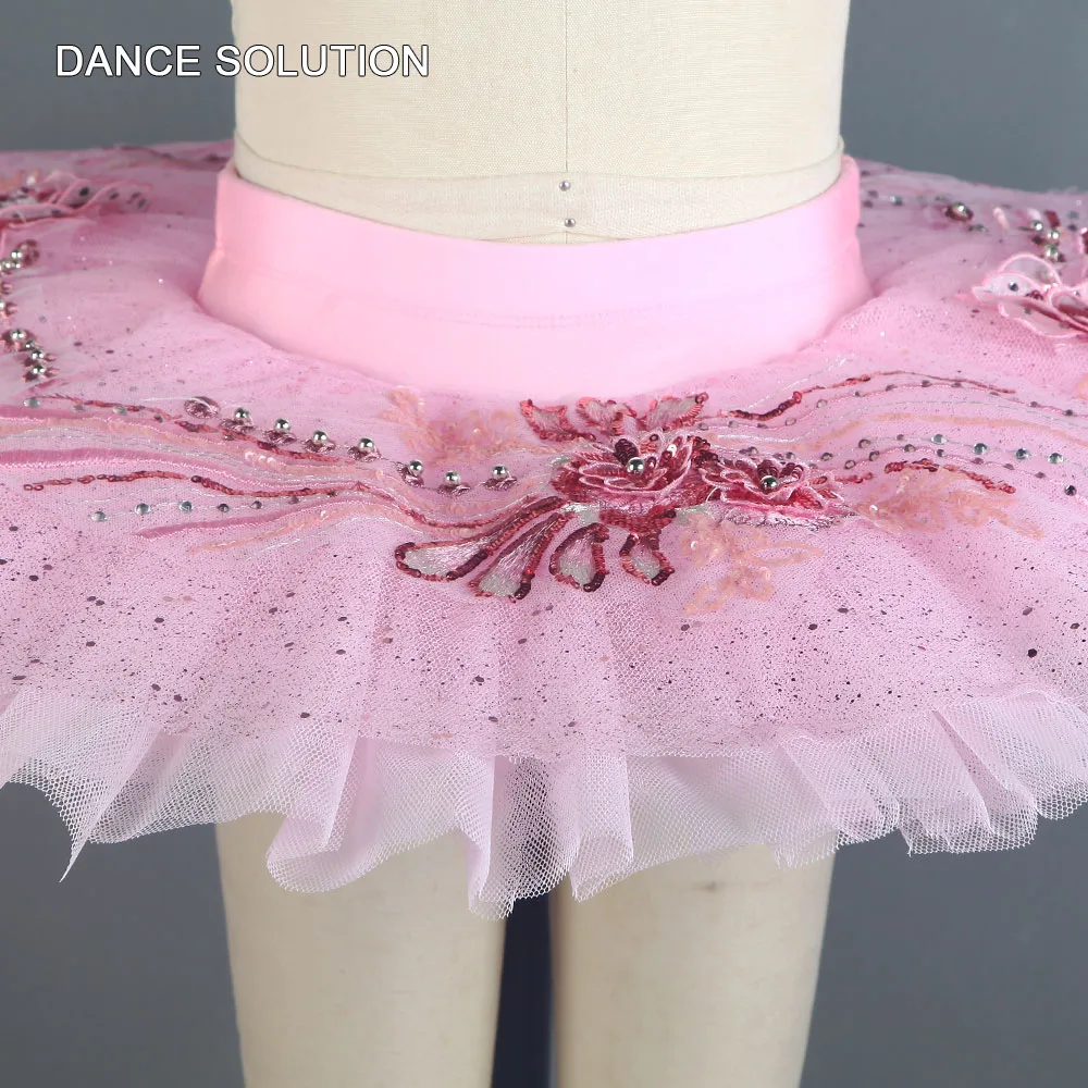Розовая фатиновая балетная юбка-пачка для девочек и женщин предпрофессиональный