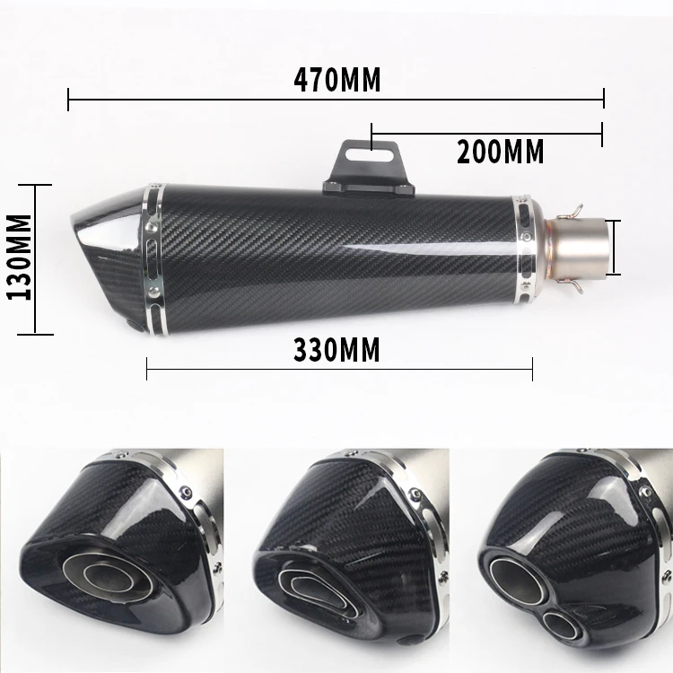 Для Кавасаки ниндзя z250 ниндзя 250 300 2013- мотоцикл из нержавеющей стали средние трубы Silp on 51 мм глушитель выхлопной трубы системы