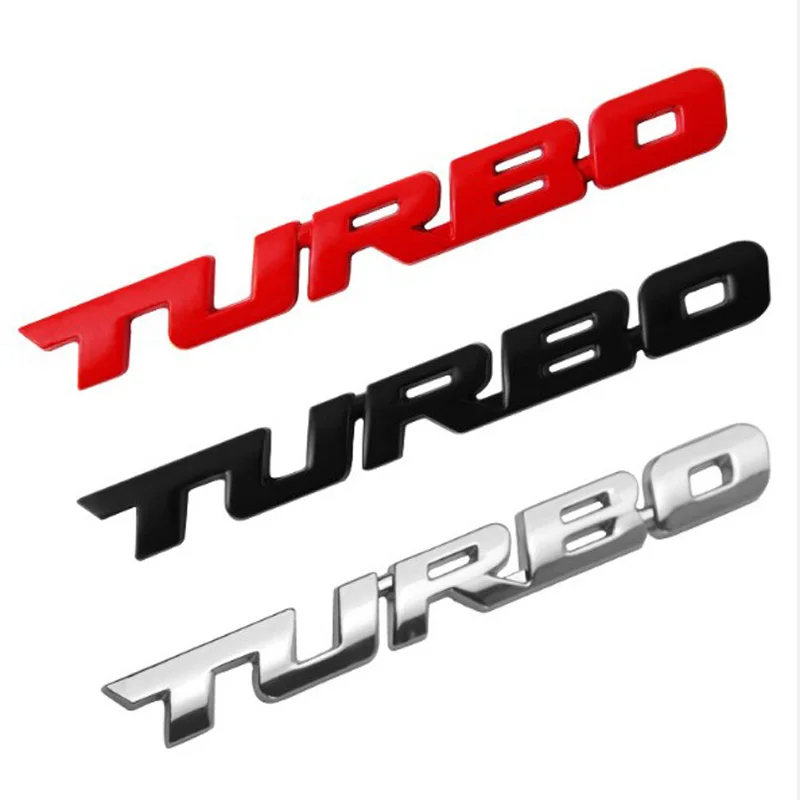 Автомобильные наклейки 3D металлическая наклейка для тела турбо эмблема письмо