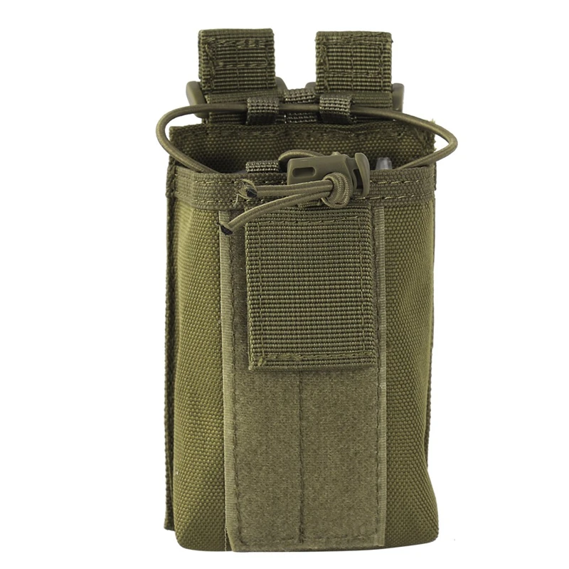 Тактический Molle Walkie-talkie Pouch Interphone Storage Bag Открытый Molle Radio Pouch для военного использования Walkie-Talkie Чехол-держатель