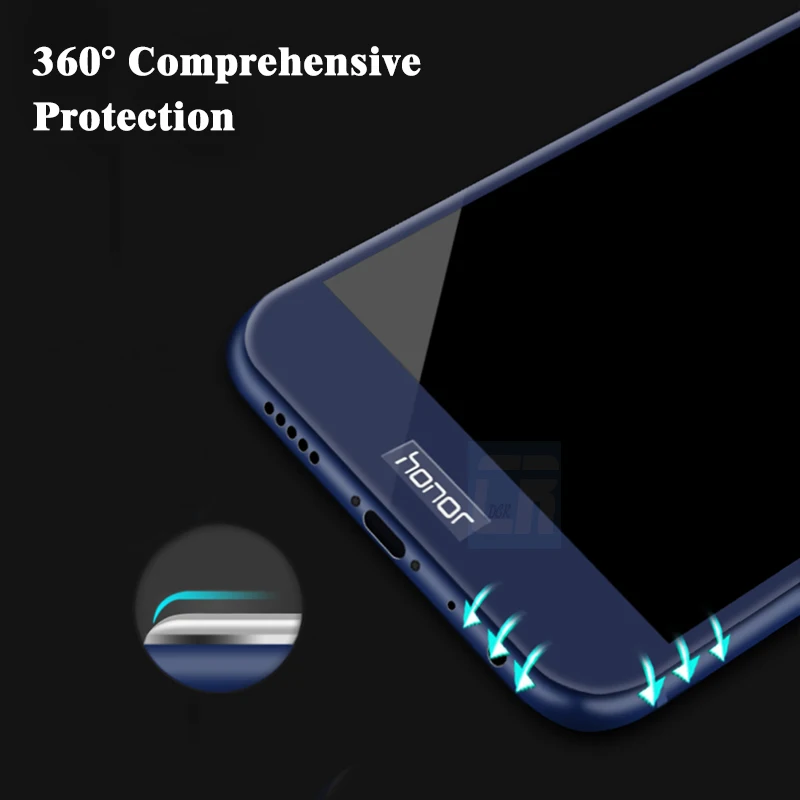 Закаленное 3D стекло 9H с полным покрытием для Huawei Honor 8 9 G8 P10 V8 V9 G7 P9 Nova 2 Plus изогнутое